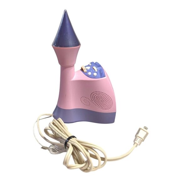 Disney Princess Castle Alarm Clock Radio Pink Purple Starlight DCR4500-P Work - Picture 4 of 7